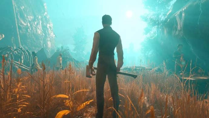 A Realmswalker faces the unknown in Nightingale.