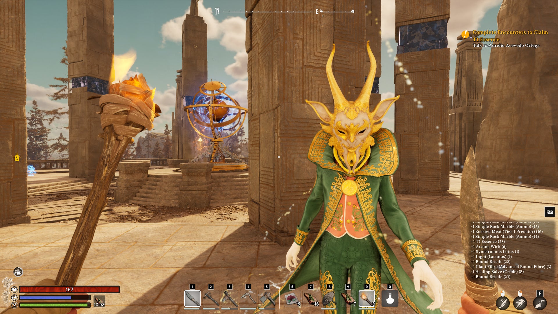 Puck appears atop a cleared fae tower in Nightingale. - 3