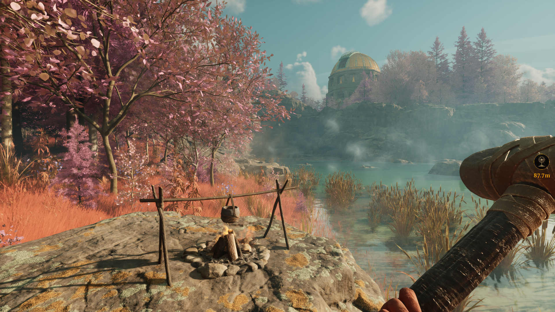 Nightingale running on its Ultra Quality graphics preset.