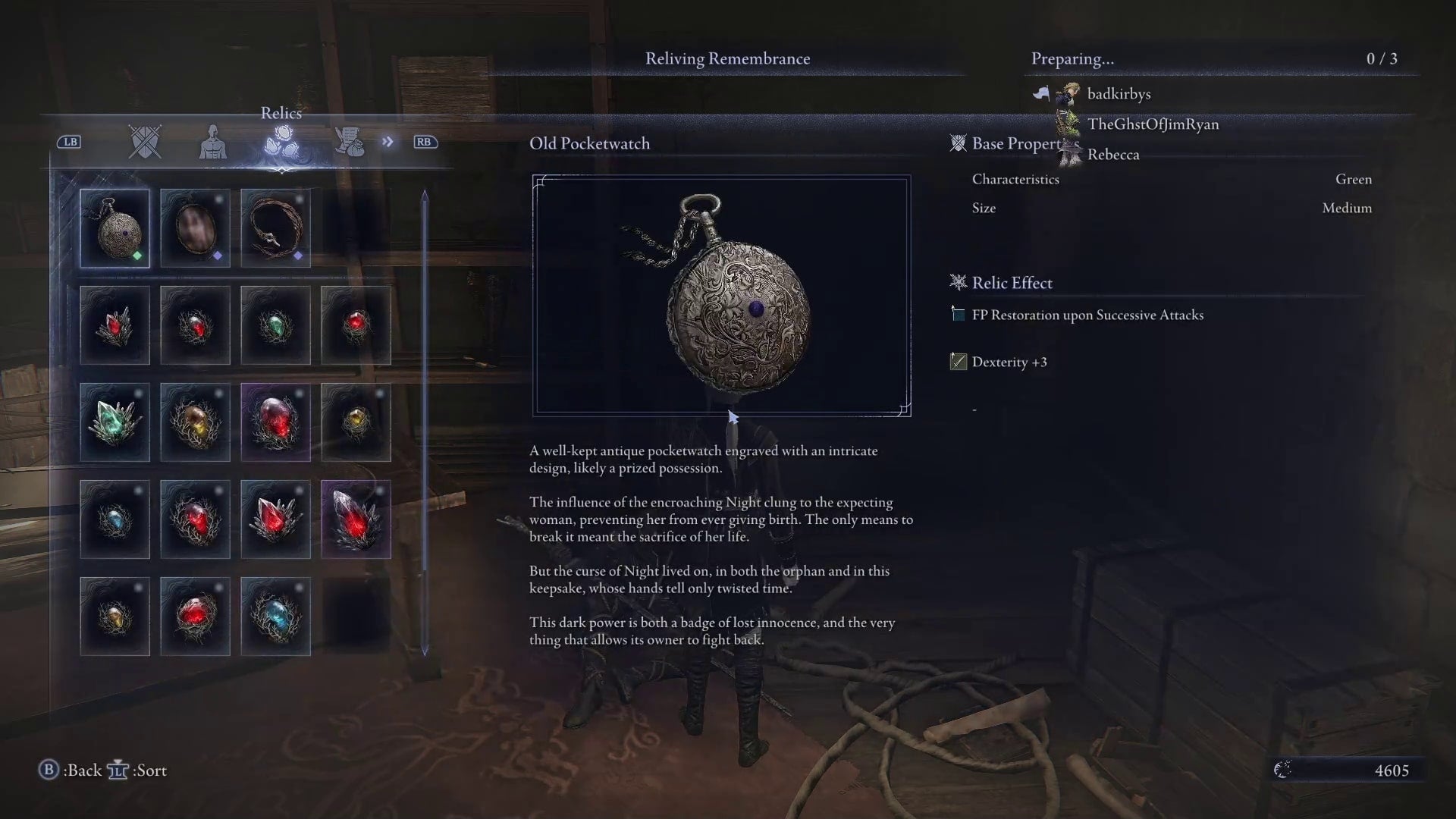 The Old Pocketwatch item in Elden Ring: Nightreign is shown - 3