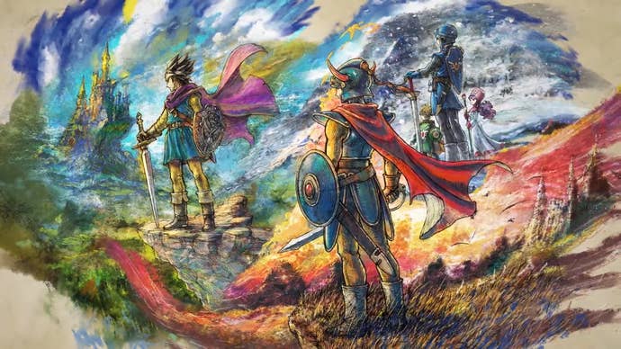 Artwork of Dragon Quest 1-3, the Erdrick trilogy