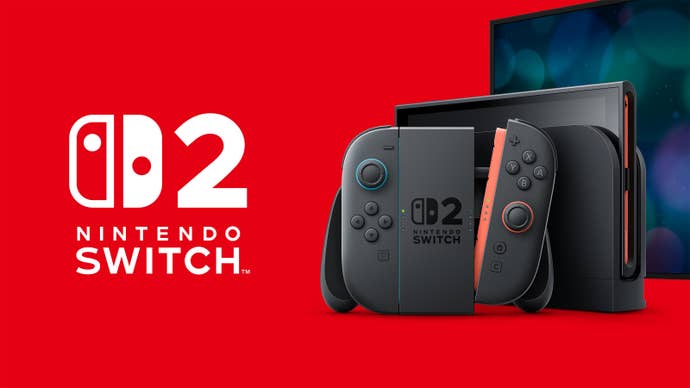 Photo of the Nintendo Switch console and logo