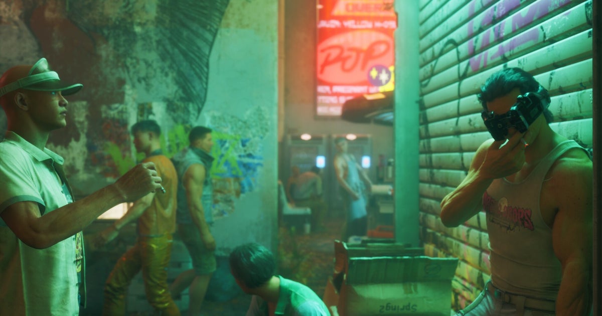 Characters in an alley way in No Law