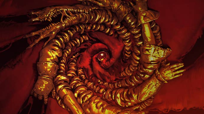 A circle of hands linked together in No Rest of the Wicked’s key art.