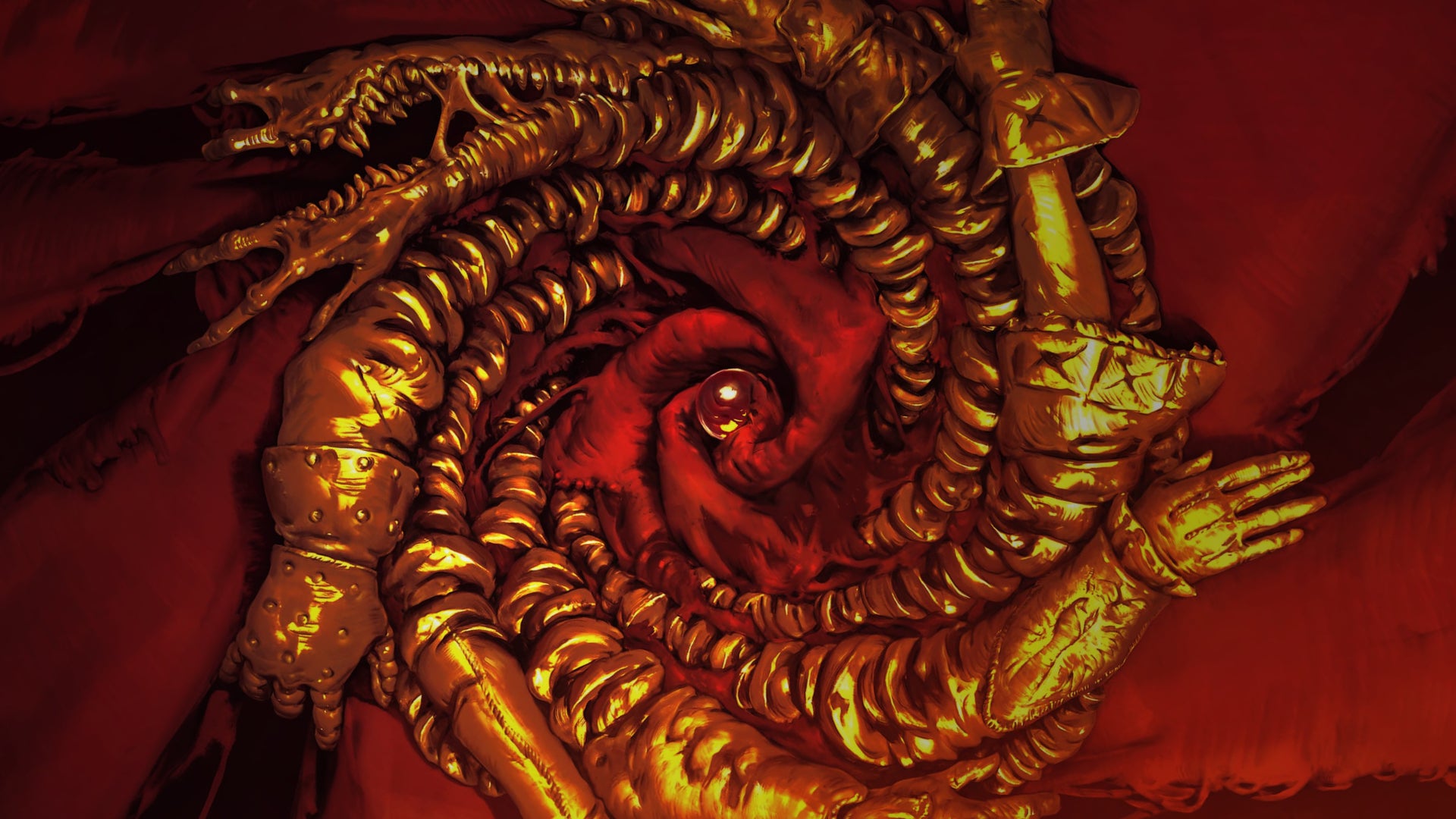 A circle of hands linked together in No Rest of the Wicked's key art. - 1