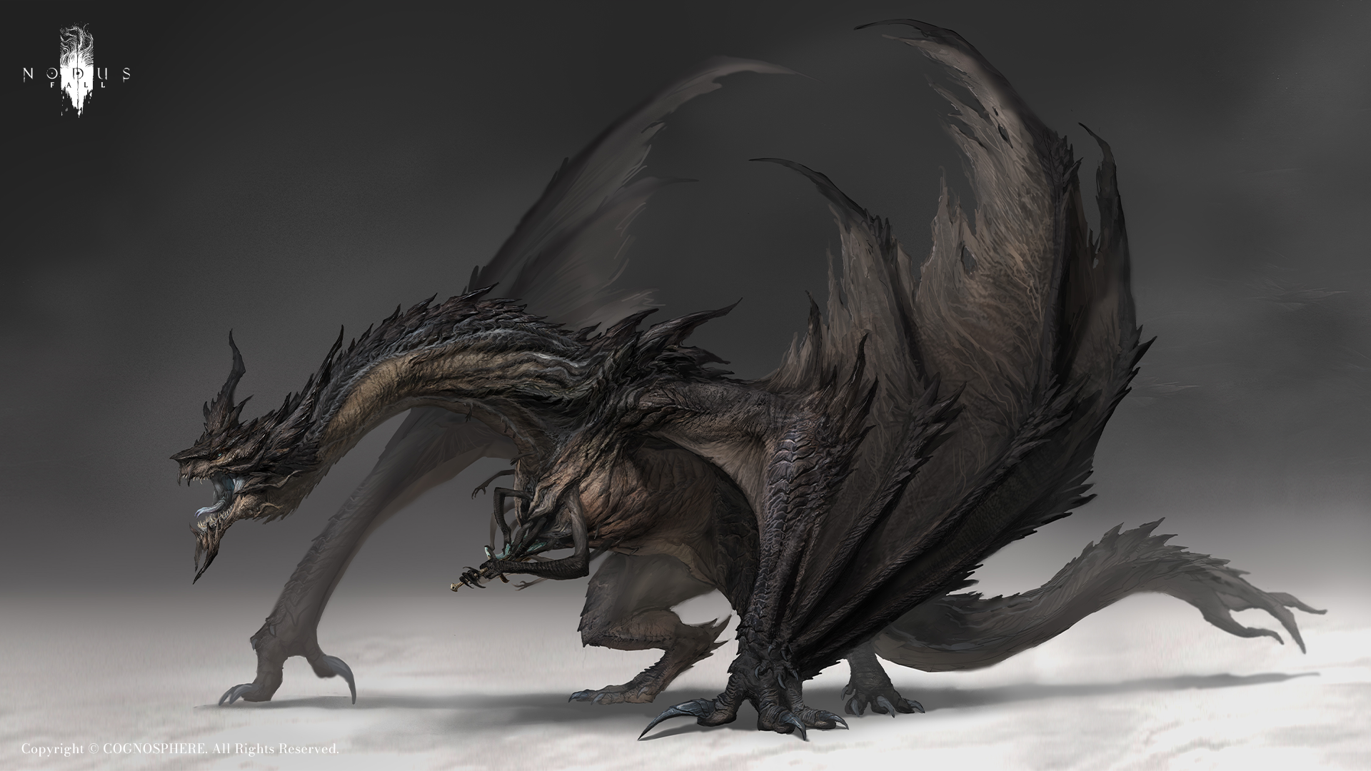 The concept art for the Maldrake in Nodusfall.