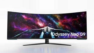 The Samsung Odyssey Neo G9 gaming monitor.