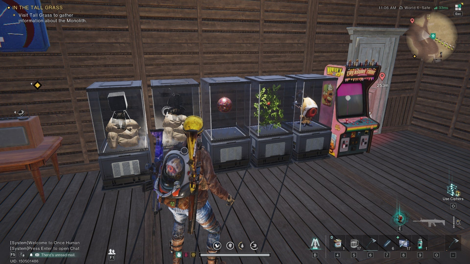 The player looks at multiple Deviations inside of Isolated Securement Units in Once Human - 3