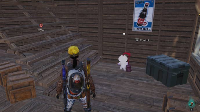 The player looks at a Paper Doll Deviation in their base in Once Human