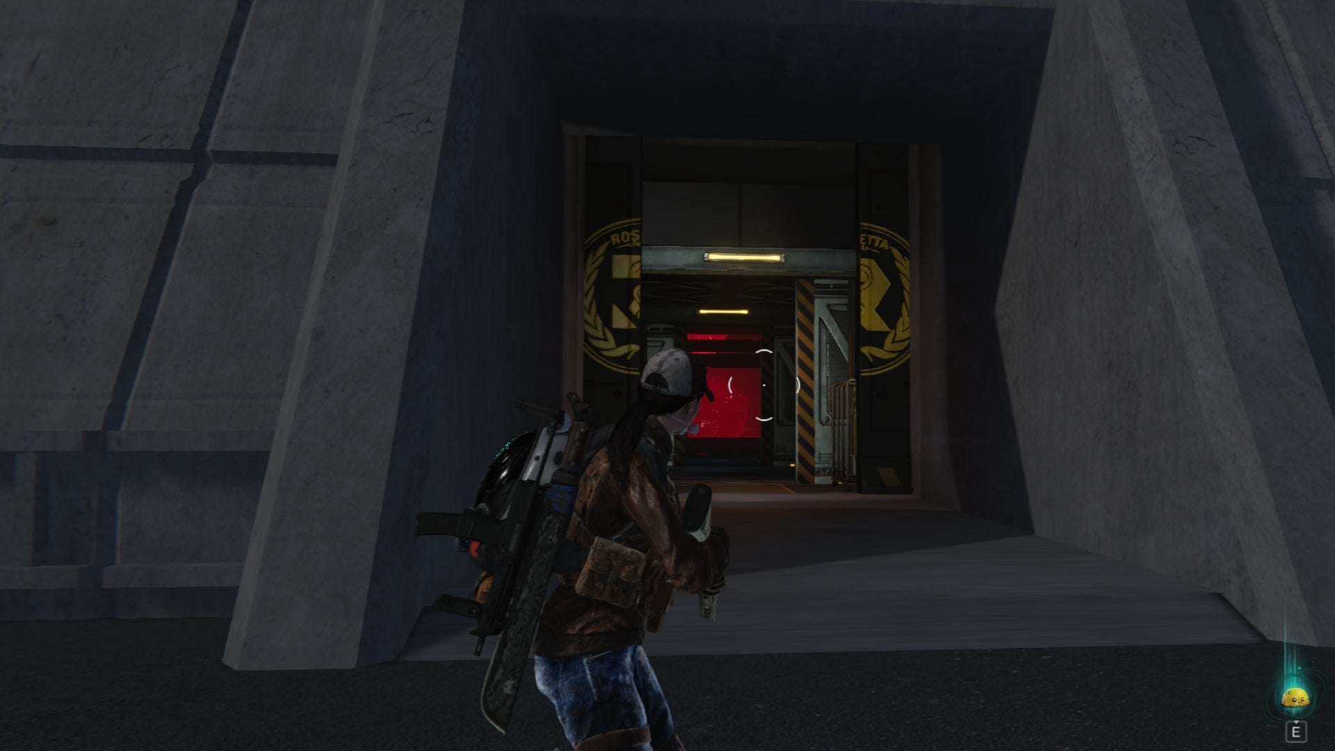 The player looks at the entrance to the Monolith of Greed in Once Human - 1