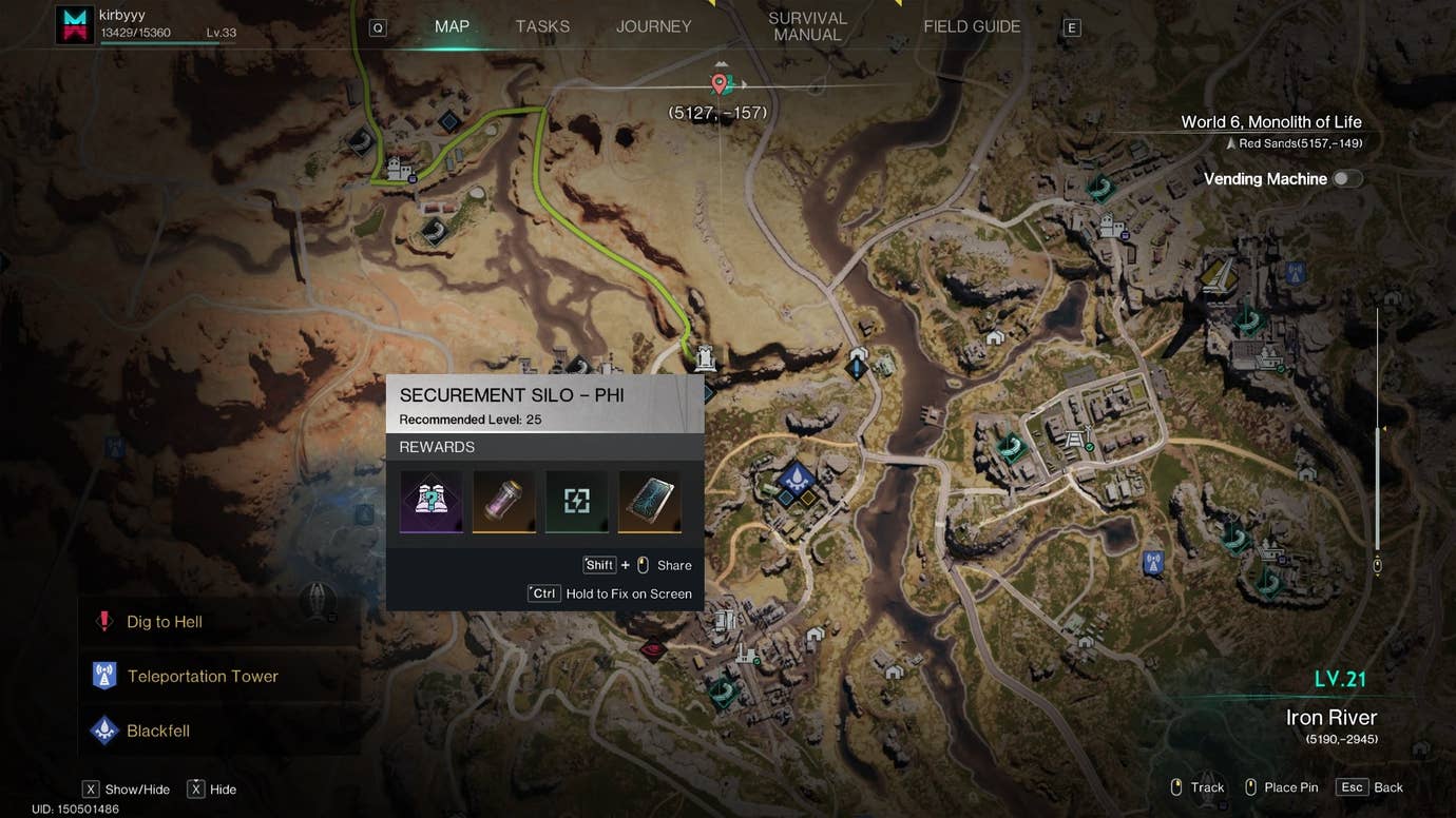 How to get Pyro Dino in Once Human Securement Silo Phi VG247