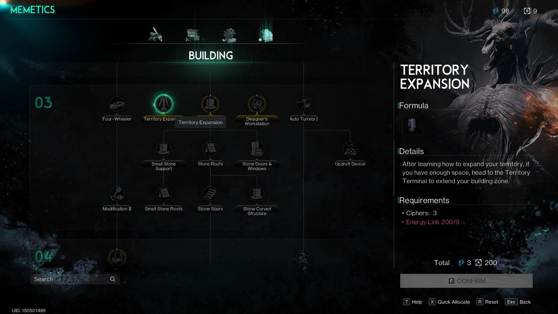 The Territory Expansion Memetic is shown in Once Human - 4