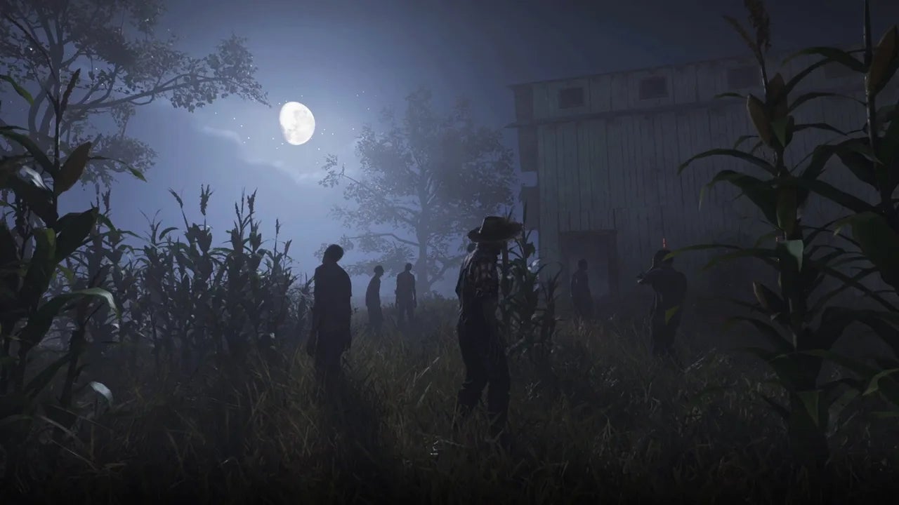 A group of zombies shown in a cornfield in Once Human - 1