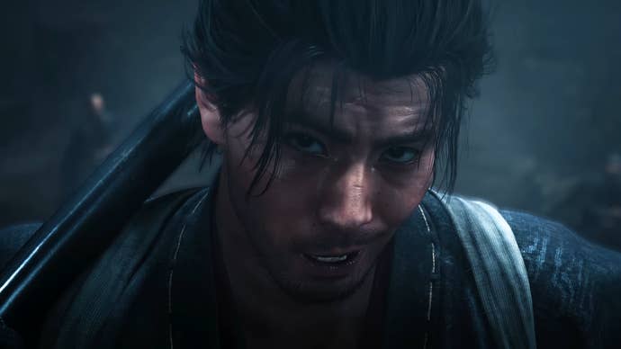 Onimusha Way of the Sword trailer screenshot showing close up of new protagonist