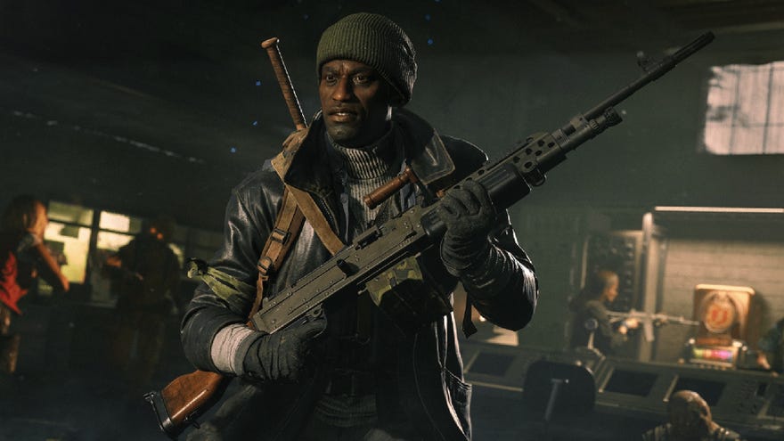 The Call of Duty: Black Ops 6 Operator Carver holds his weapon and prepares for a firefight.