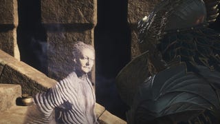 A closeup of the Oracle Luz in Dragon's Dogma 2.