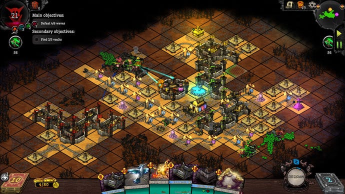 Several castles defend a keep from waves of orcs in ORX