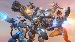 Overwatch 2's key art featuring Tracer and Mei in heroic poses