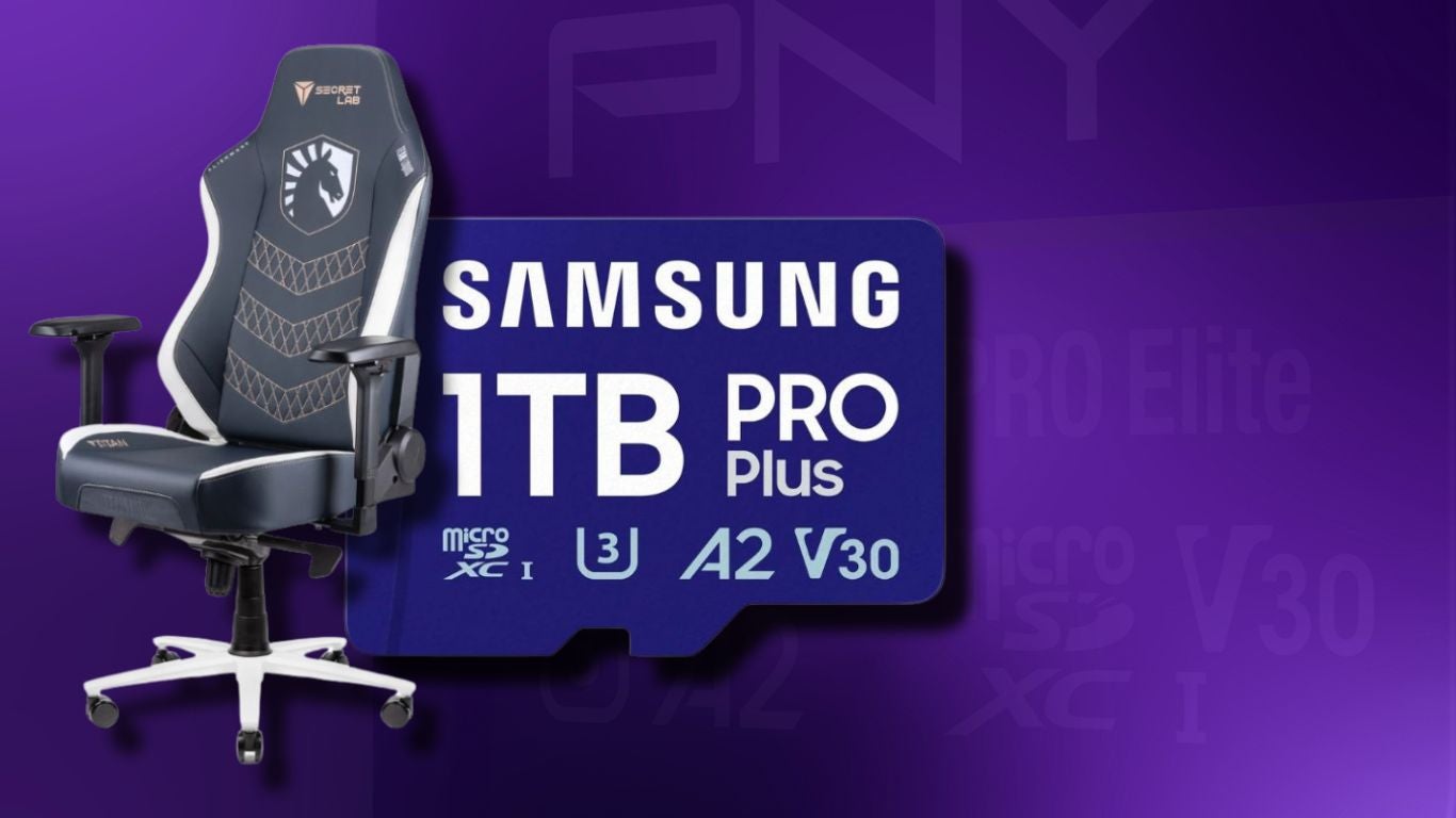 Secretlab TITAN seat  and Samsung Micro SD