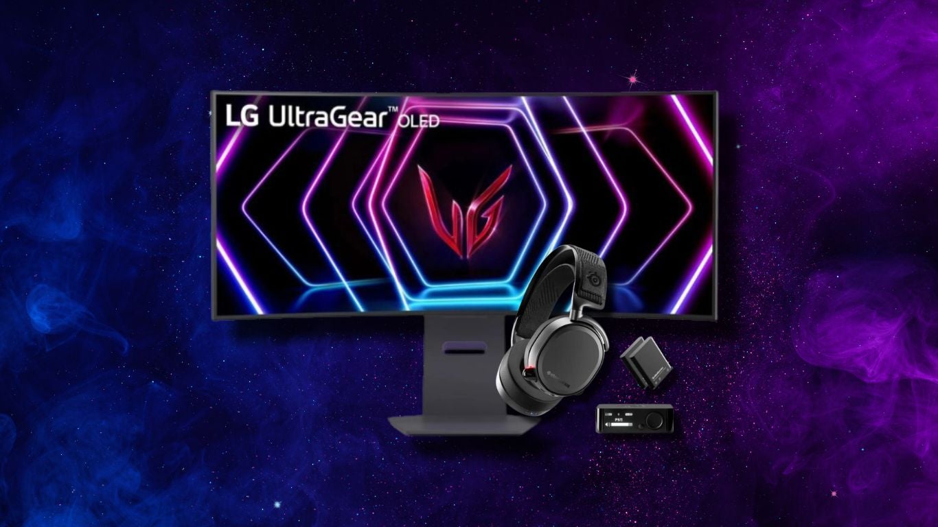 LG Ultragear Monitor and Steelseries Arctic Nova headset