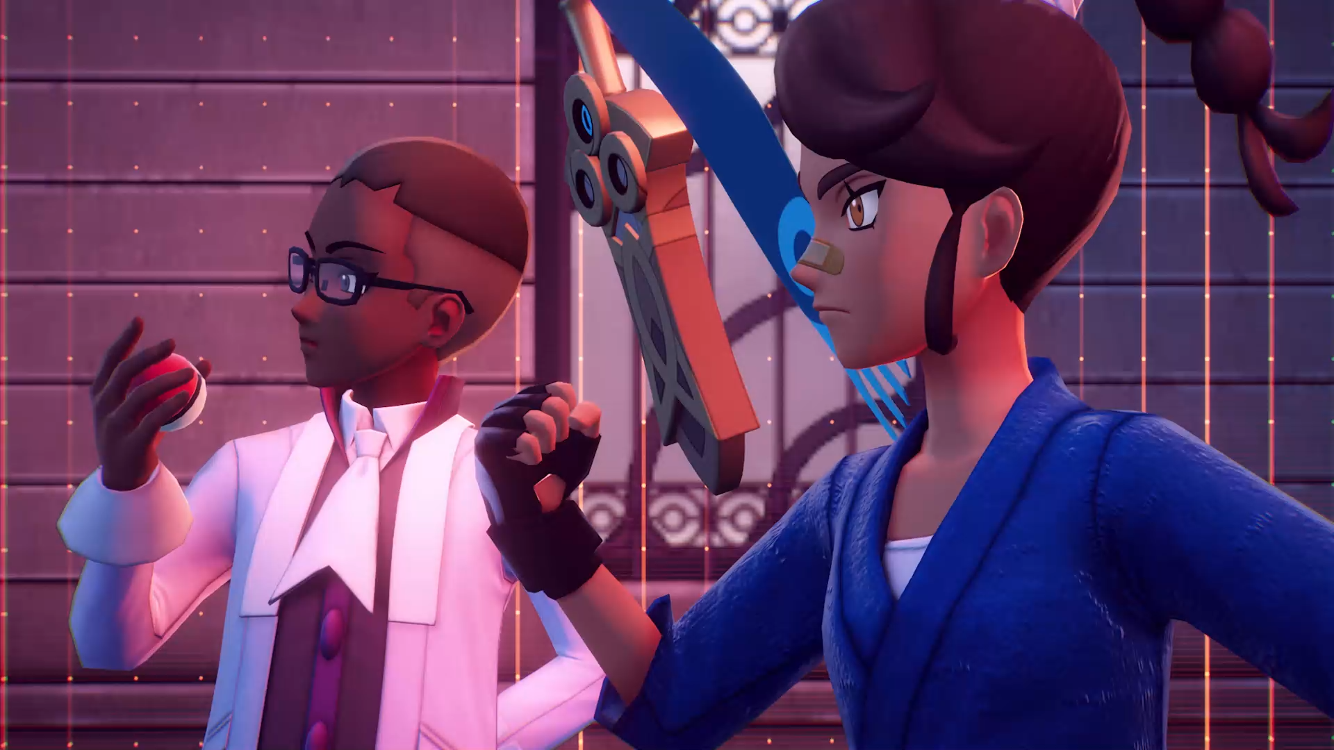 Pok&eacute;mon Legends: Z-A official screenshot showing a pair of trainers