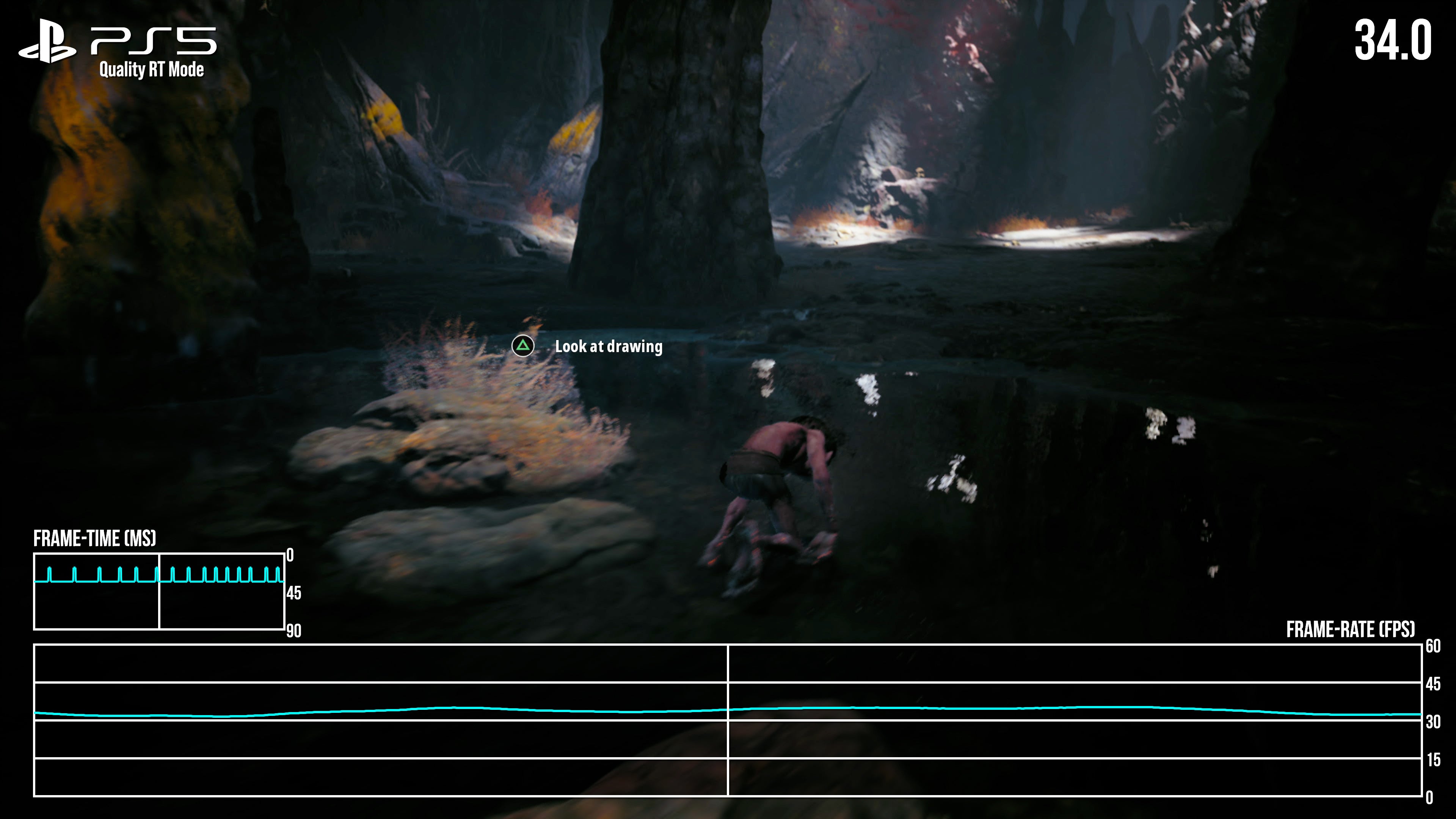 Gollum frame rate example after PS5 patch