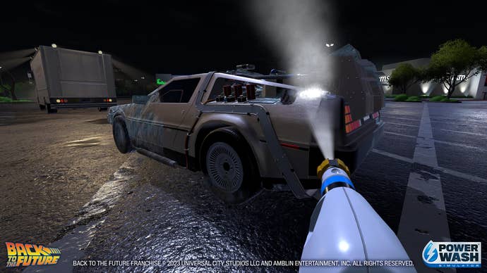 Back to the Future x PowerWash Time Machine