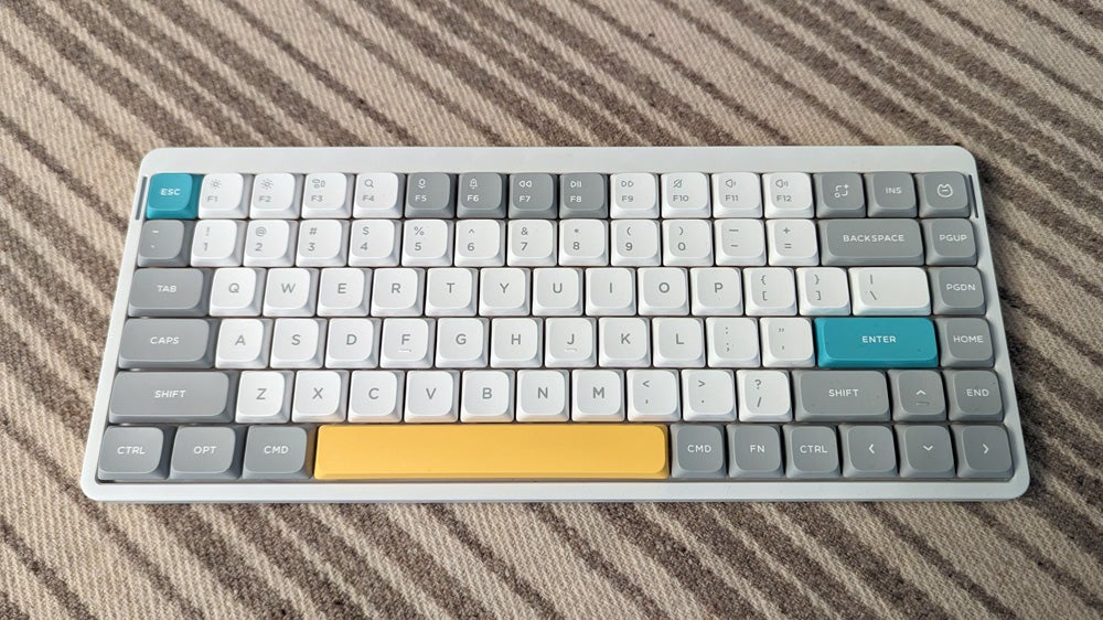 a nuphy air75 keyboard on a table