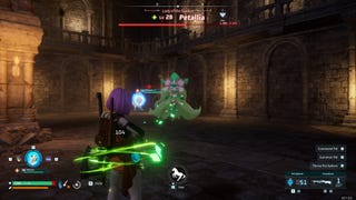 The player fights Petallia in a sealed realm in Palworld