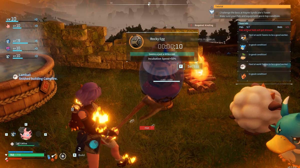 Palworld Egg hatch list and how to get Incubator | Eurogamer.net