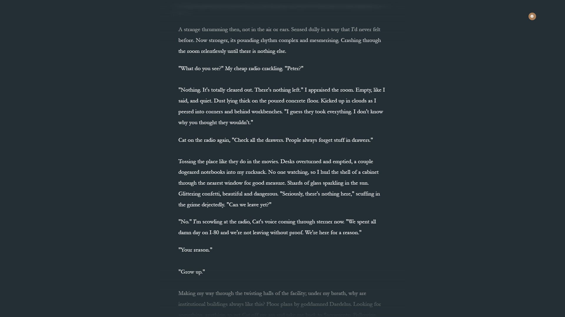 A page of text in Penrose.