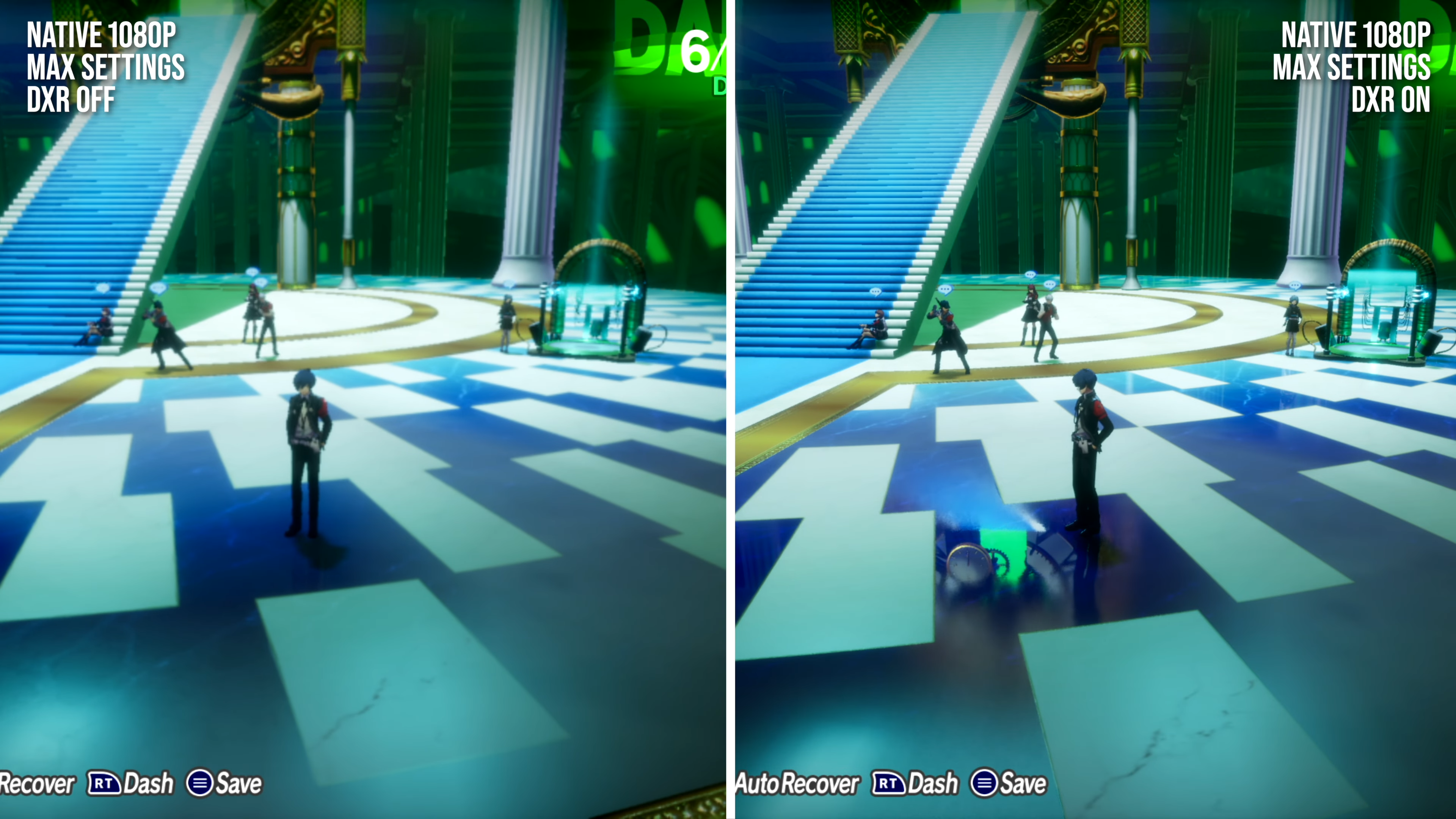 dxr vs ssr reflections in persona 3 reload
