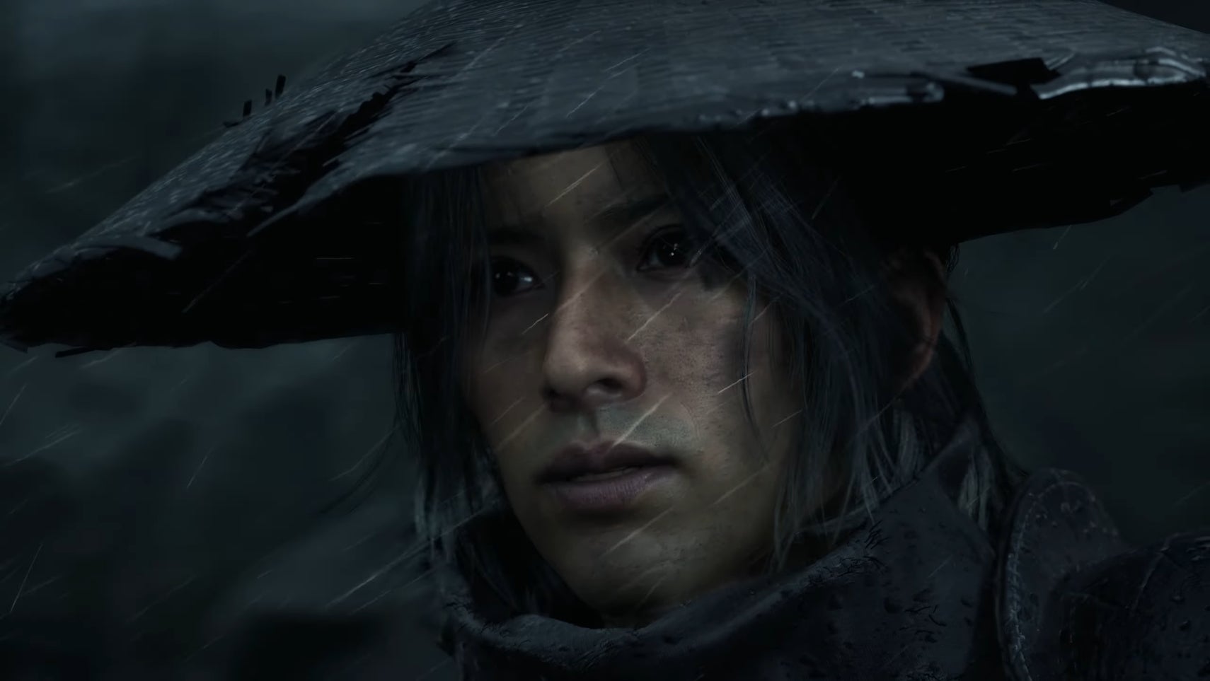 Phantom Blade Zero trailer screenshot showing close up of male protagonist's face