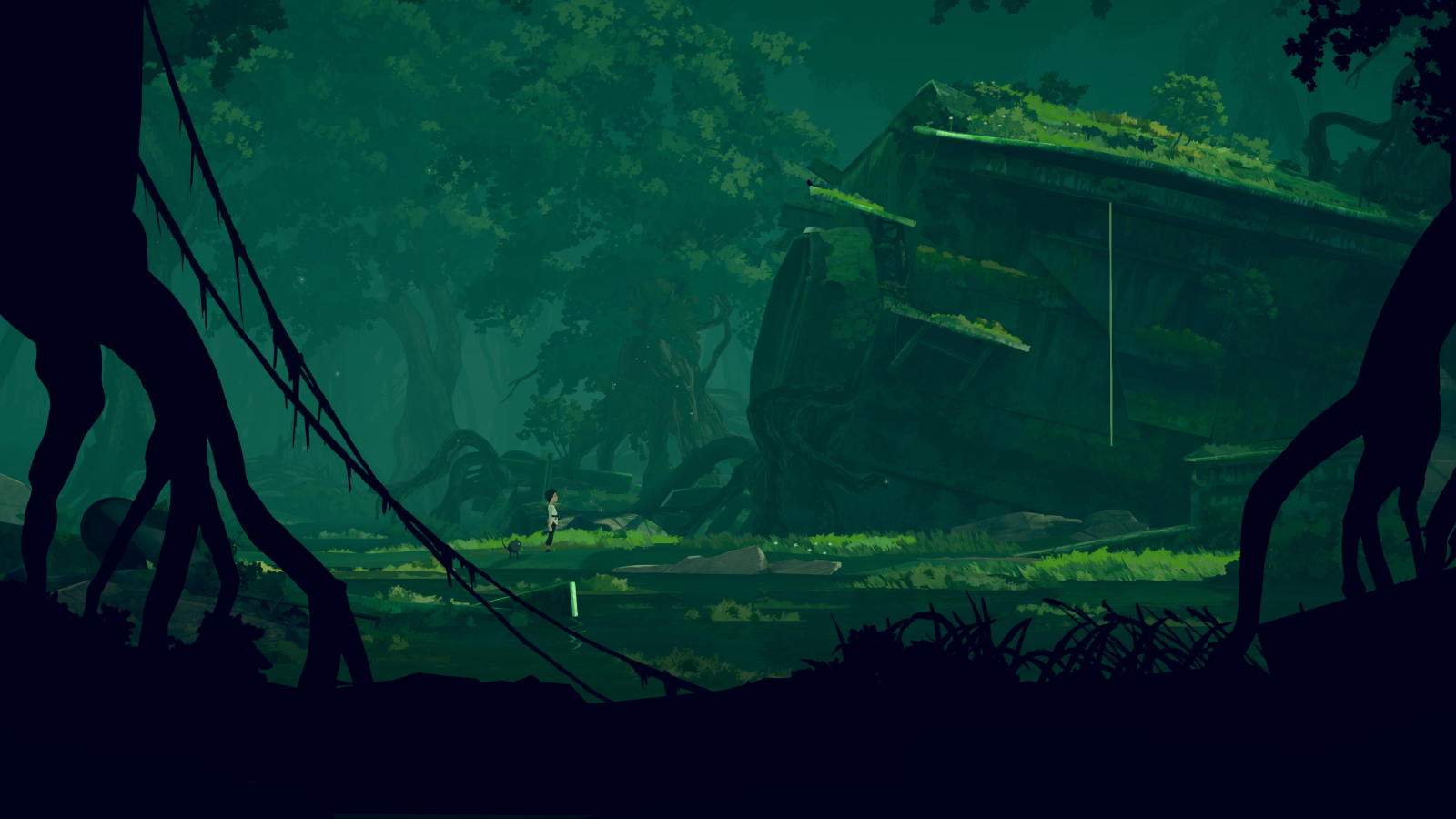 Planet of Lana exploring swamp