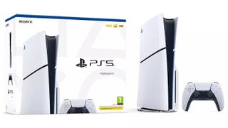 PlayStation 5 slim model packaging and console