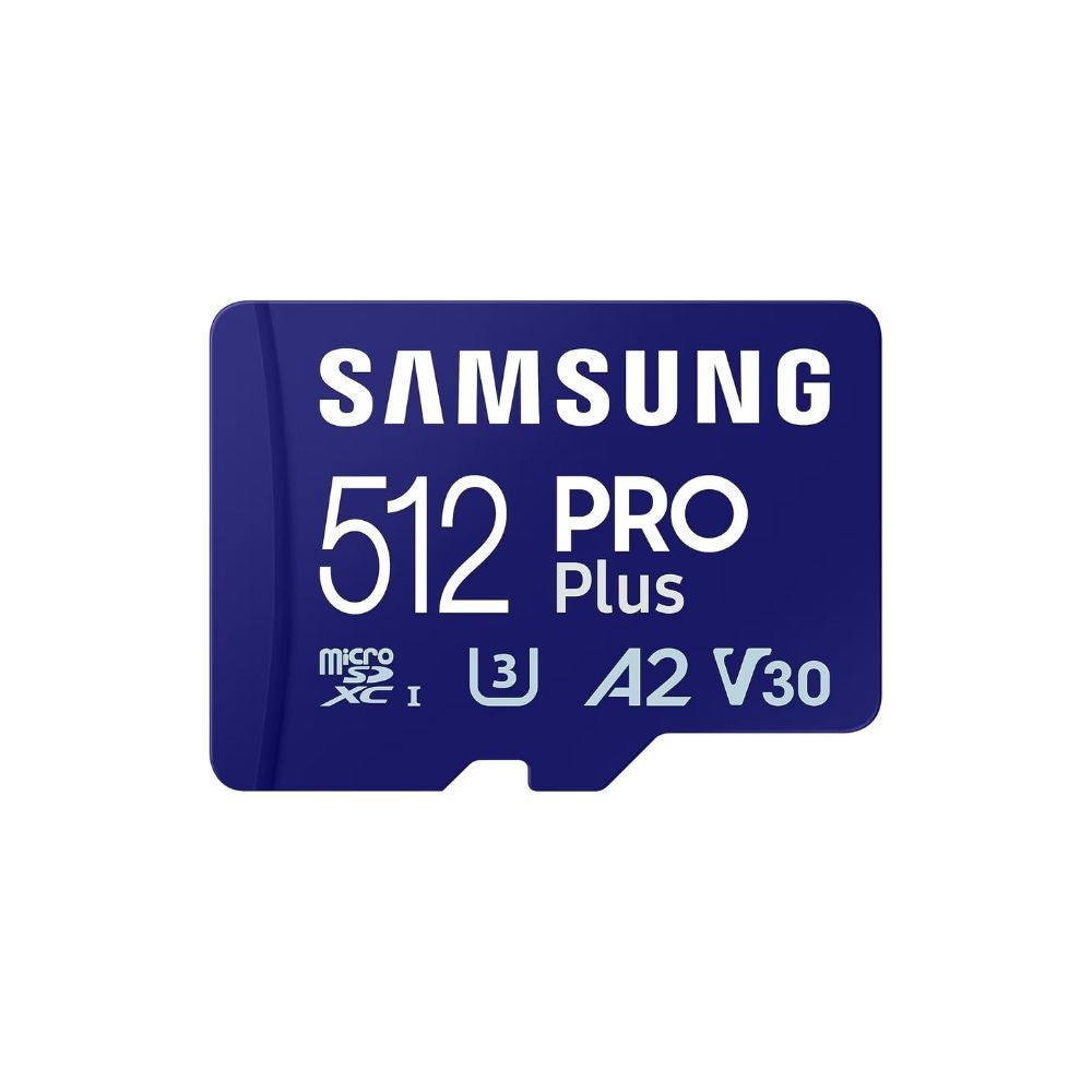 Samsung PRO Plus 512GB on a white background