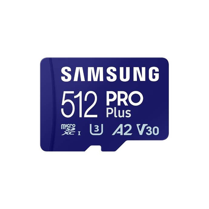 Samsung PRO Plus 512GB on a white background