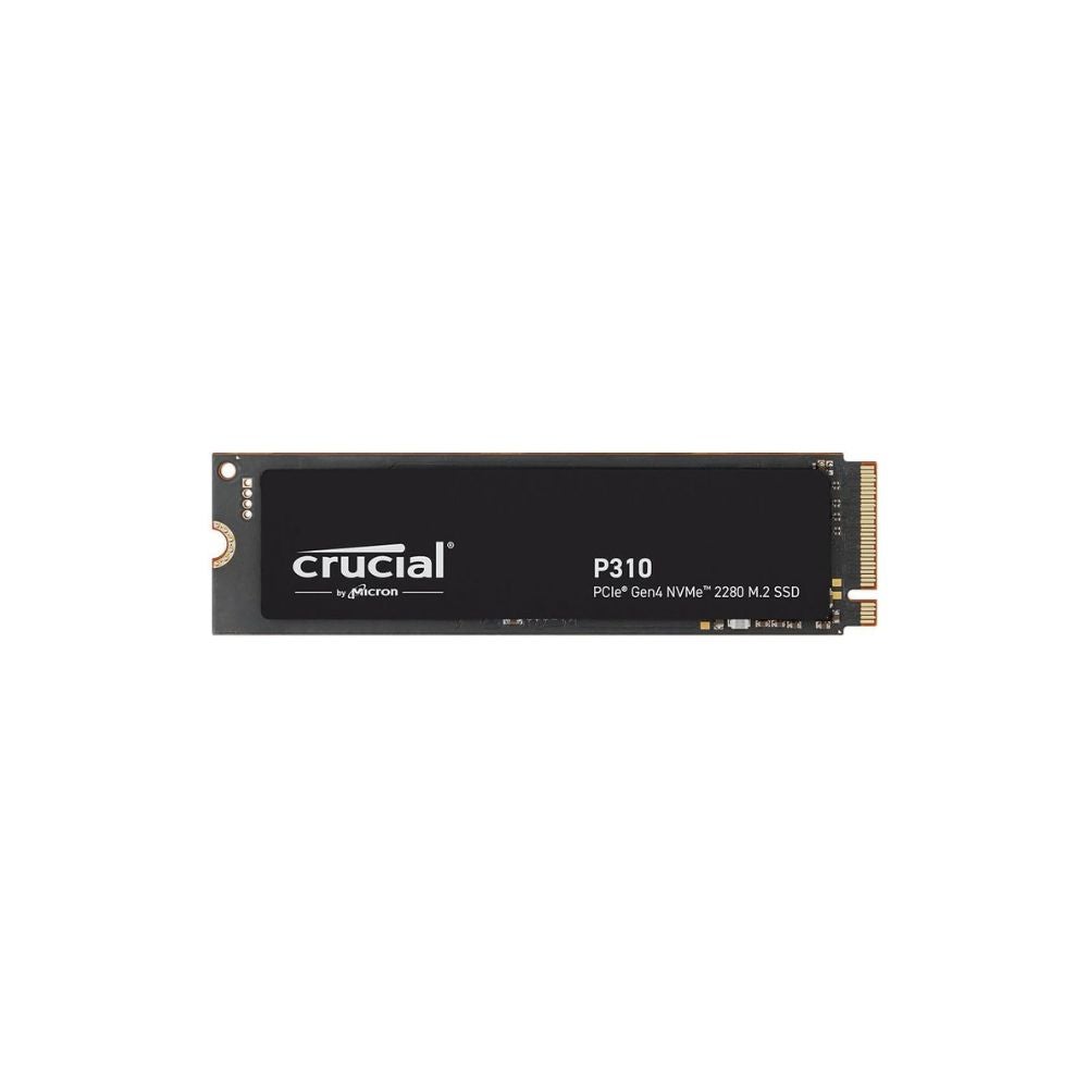 Crucial P310 1TB 2280 PCIe Gen4 3D NAND NVMe M.2 SSD – Up to 7,100 MB/s – Shift up to Gen4, with Acronis Offer, Internal Solid State Drive (PC) – CT1000P310SSD801 on a white background