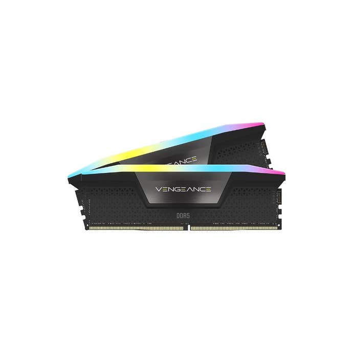 CORSAIR VENGEANCE RGB DDR5 RAM 32GB (2x16GB) 6000MHz on a white background