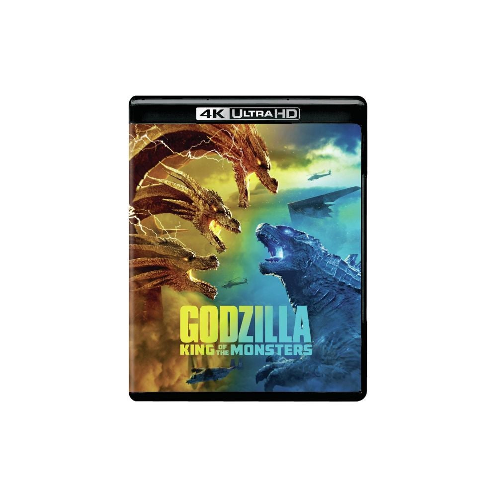 Godzilla: King of the Monsters (4K Ultra HD + Blu-ray) cover on a white background