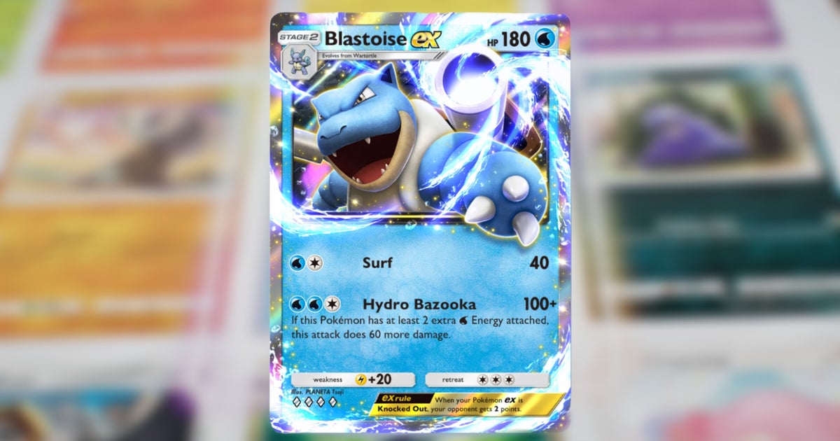pokemon trading card game blastoise Amazon.com: EX Power Trios Tin : Toys & Games Stage 2 Pokemon Blastoise Holographic Pokmon TCG Pocket