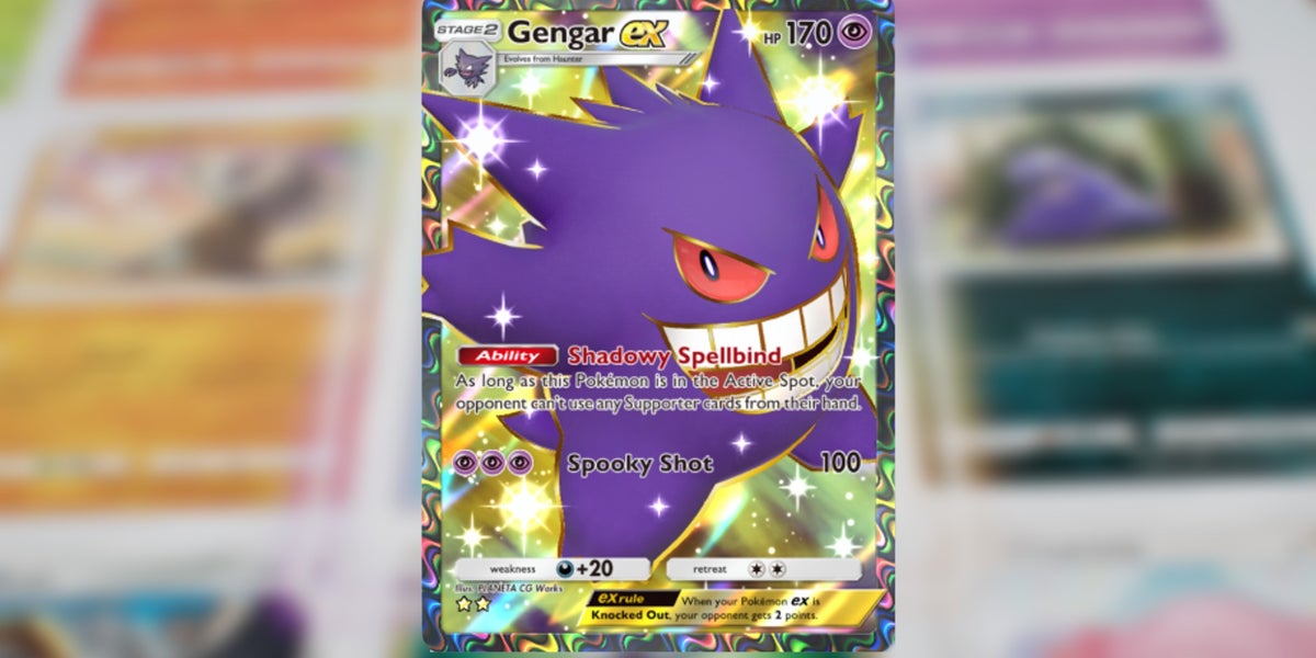 gengar pokemon trading card Pok?mon Collectible Tcg: Mega Moonlit Mega : Toys & Games 20 Artist Gengar Pokmon Cards - Card