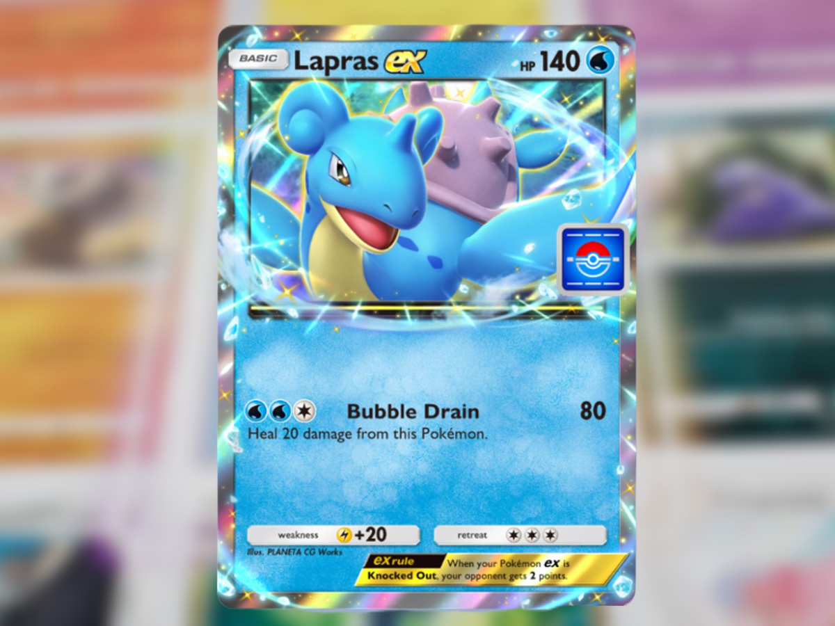 pokemon card lapras ex - SVP 164 - Gold Full Art Ultra Rare Card Type Pokemon Scarlet & Violet Promo