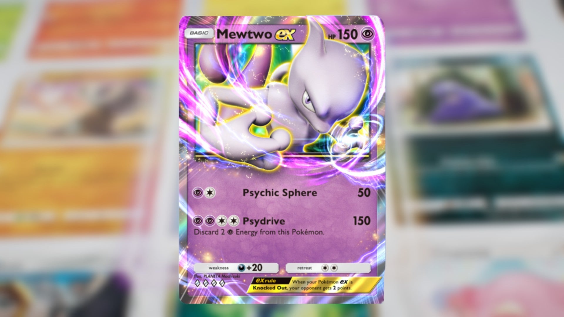 The Genetic Apex Mewtwo ex card in Pokemon TCG Pocket is shown - 4