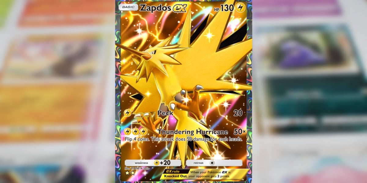 zapdos ex pokemon card Japan Pop Mart play 60 Zapdos ex (Genetic Apex #276/226,