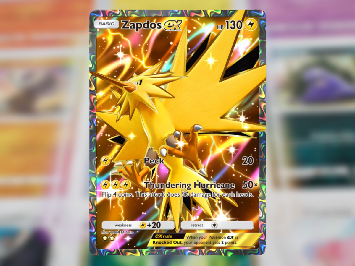 zapdos pokemon card gold Zapdos V Gold Foil Display Card Fan Art Card NM/M