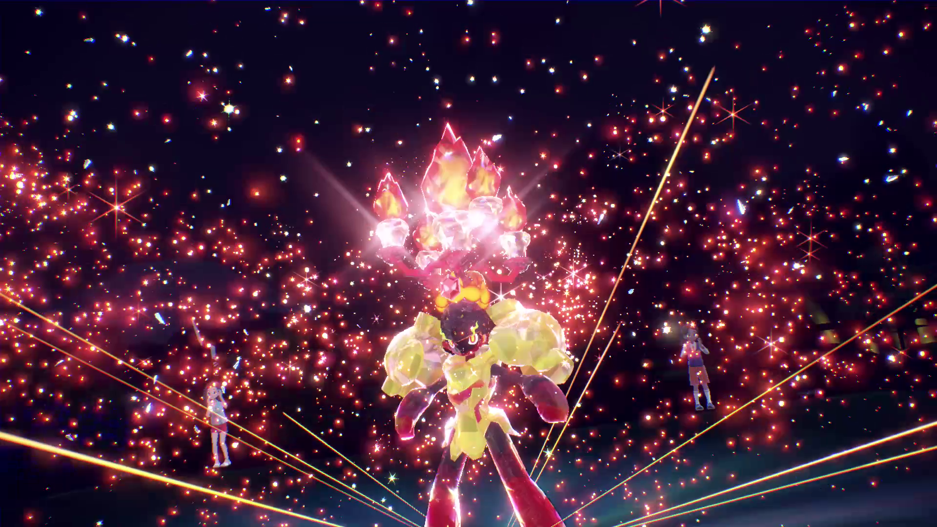 Pokémon Scarlet Violet - a Fire-type Terastylised Armourage