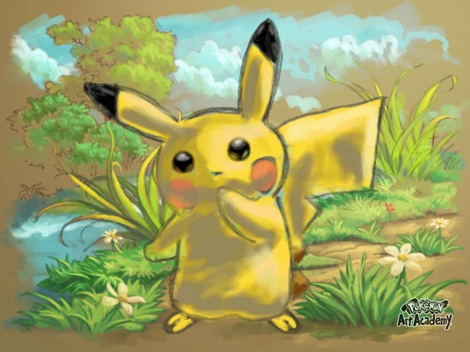 A painting of Pikachu from Pokemon Art Academy - 10