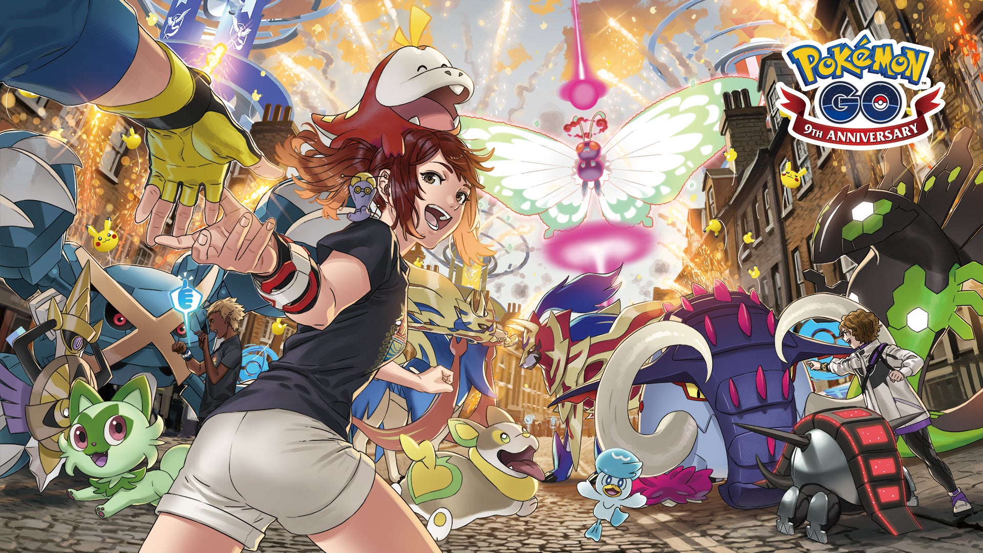 Pokemon Go 9th anniversary artwork