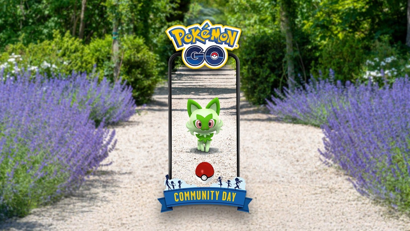 Sprigatito, the grass cat Pokémon.